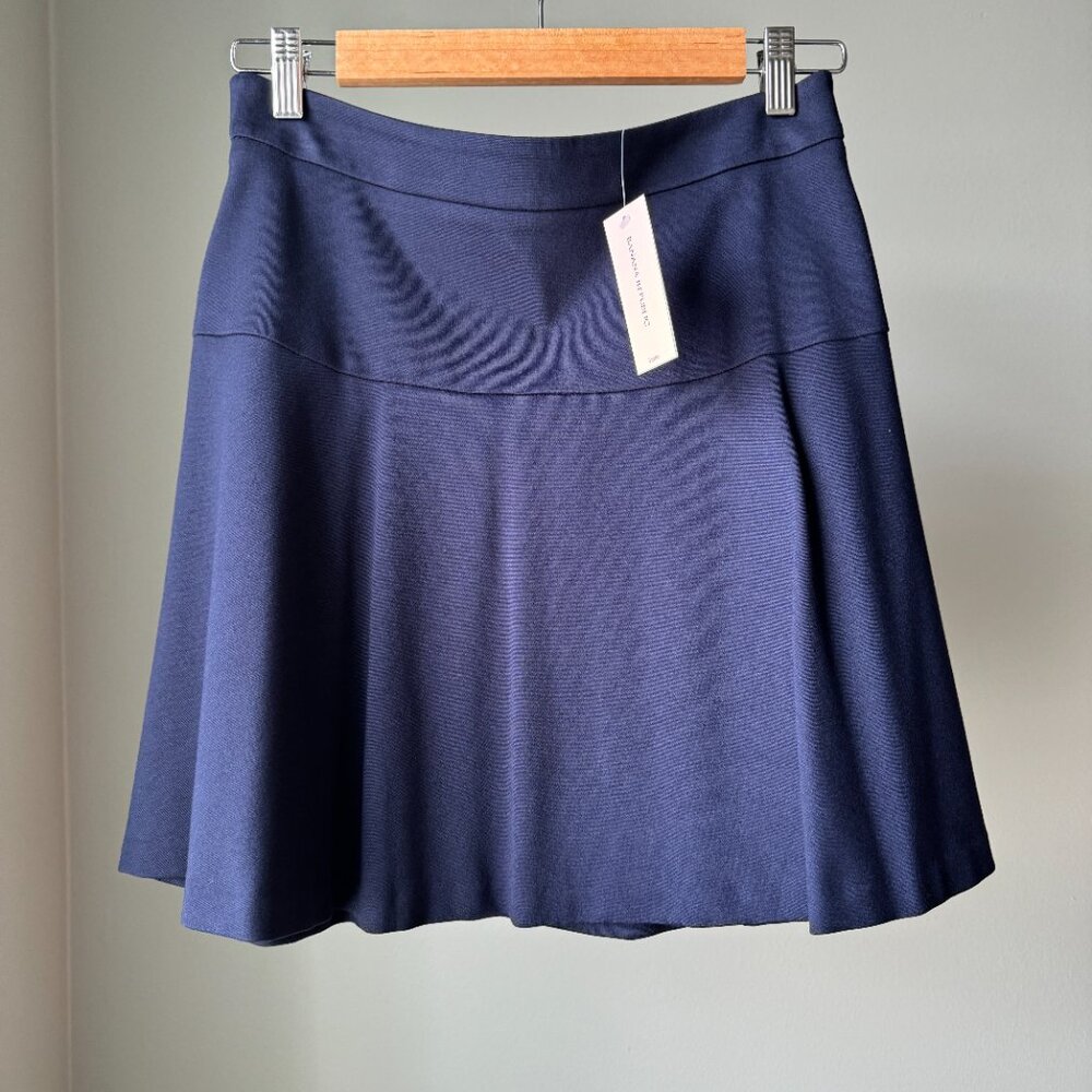 Navy Mini Skirt NWT Petite 4 - Picture 5 of 12